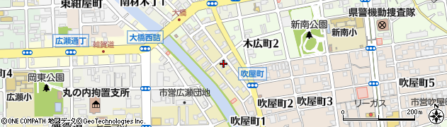堀岡商店新留丁倉庫周辺の地図