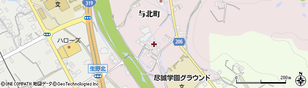 香川県善通寺市与北町2600周辺の地図