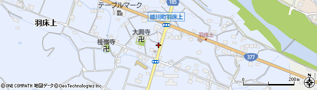 香川県綾歌郡綾川町羽床上618周辺の地図