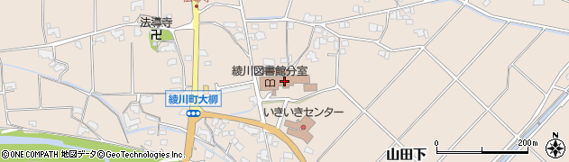 綾川町綾上支所周辺の地図