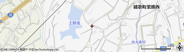 香川県丸亀市綾歌町栗熊西2014周辺の地図