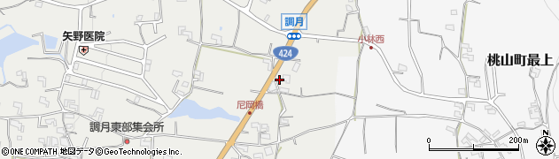 和歌山県紀の川市桃山町調月623周辺の地図