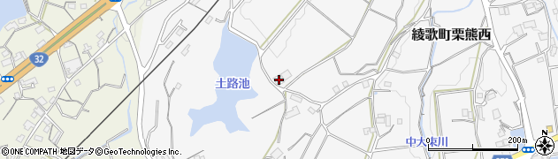 香川県丸亀市綾歌町栗熊西1889周辺の地図