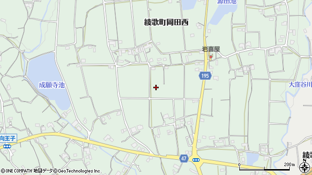 〒761-2403 香川県丸亀市綾歌町岡田西の地図