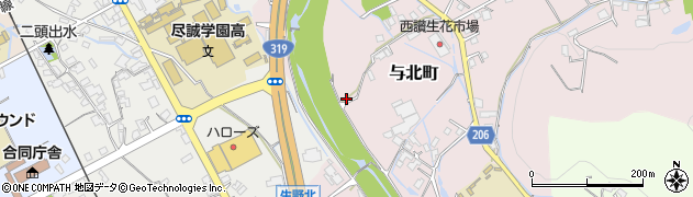 香川県善通寺市与北町2554周辺の地図