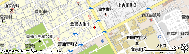 香川銀行善通寺支店 ＡＴＭ周辺の地図