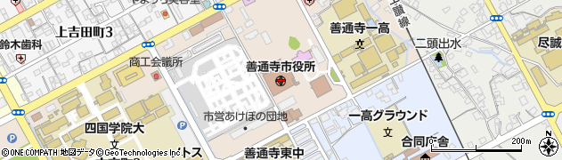 善通寺市役所周辺の地図
