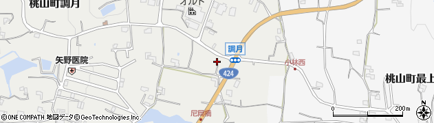 和歌山県紀の川市桃山町調月689周辺の地図