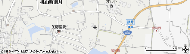 和歌山県紀の川市桃山町調月845周辺の地図