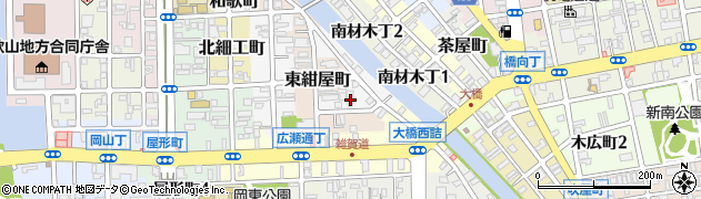 和歌山県和歌山市船場町周辺の地図