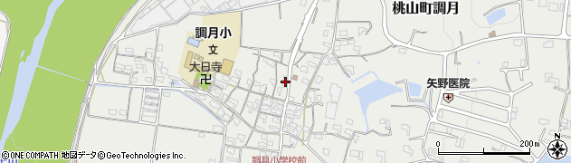 和歌山県紀の川市桃山町調月1059周辺の地図