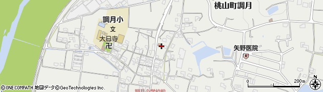 和歌山県紀の川市桃山町調月1054周辺の地図
