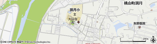 和歌山県紀の川市桃山町調月1098周辺の地図