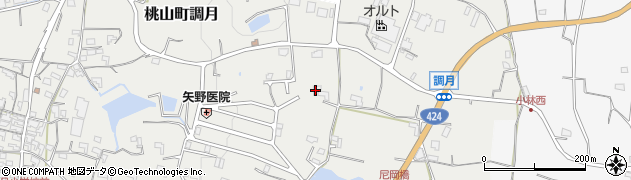 和歌山県紀の川市桃山町調月846周辺の地図