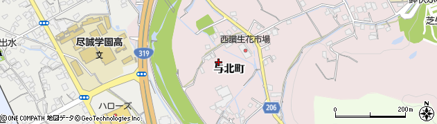 香川県善通寺市与北町2562周辺の地図