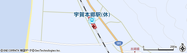 宇賀本郷駅周辺の地図
