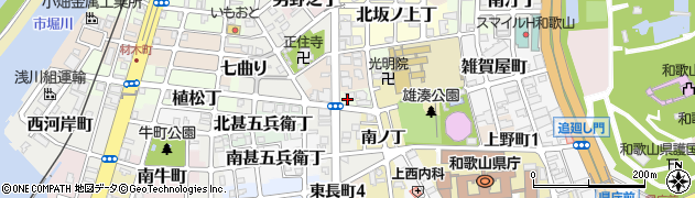 和歌山県和歌山市有田屋町（西ノ丁）周辺の地図