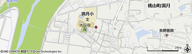 和歌山県紀の川市桃山町調月1097周辺の地図