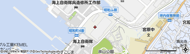 義勇海運株式会社　呉出張所周辺の地図
