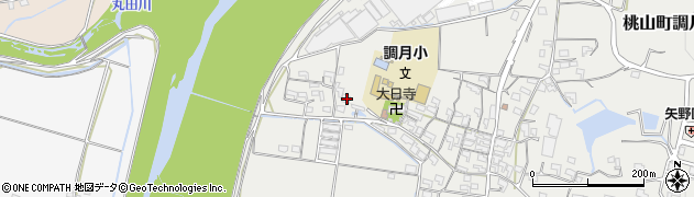 和歌山県紀の川市桃山町調月1114周辺の地図