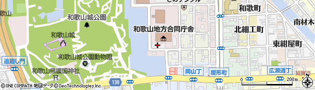 和歌山地方法務局　子どもの人権１１０番周辺の地図