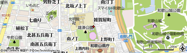 雄湊自治会館周辺の地図