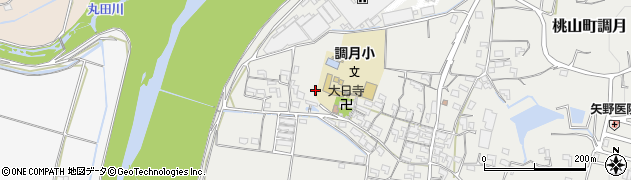 和歌山県紀の川市桃山町調月1113周辺の地図