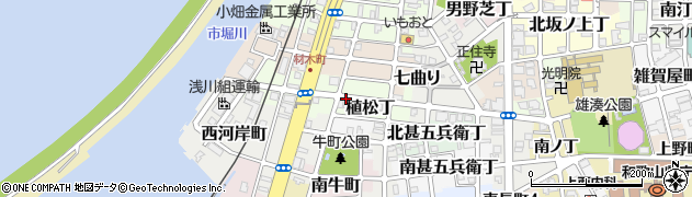 和歌山県和歌山市植松丁周辺の地図