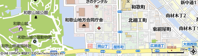 和歌山県和歌山市三番丁周辺の地図
