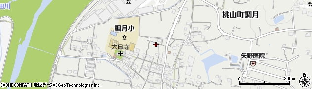 和歌山県紀の川市桃山町調月1077周辺の地図