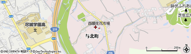 香川県善通寺市与北町2566周辺の地図