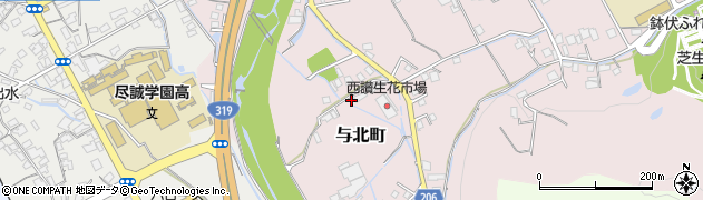 香川県善通寺市与北町2563周辺の地図