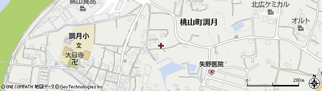 和歌山県紀の川市桃山町調月953周辺の地図