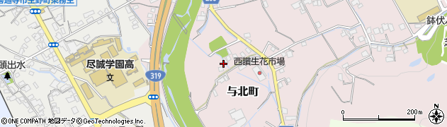 香川県善通寺市与北町2568周辺の地図