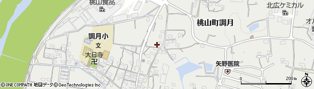 和歌山県紀の川市桃山町調月1047周辺の地図