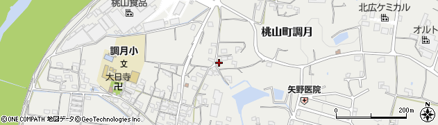 和歌山県紀の川市桃山町調月955周辺の地図