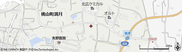 和歌山県紀の川市桃山町調月832周辺の地図
