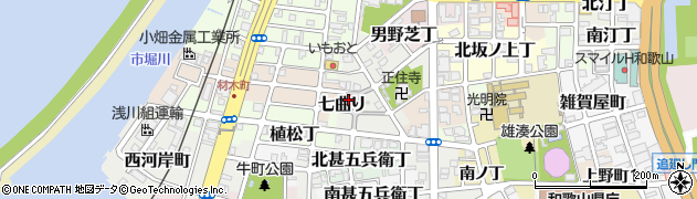 ヤマザキＹショップ七曲店周辺の地図