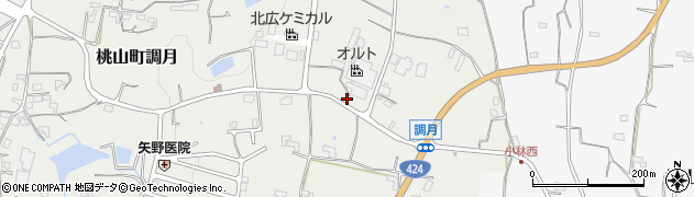和歌山県紀の川市桃山町調月706周辺の地図