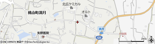 和歌山県紀の川市桃山町調月707周辺の地図