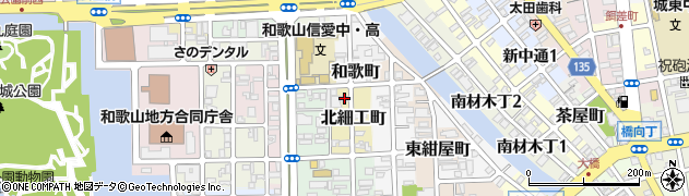 和歌山県和歌山市北細工町28周辺の地図