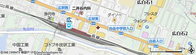 すき家呉広店周辺の地図