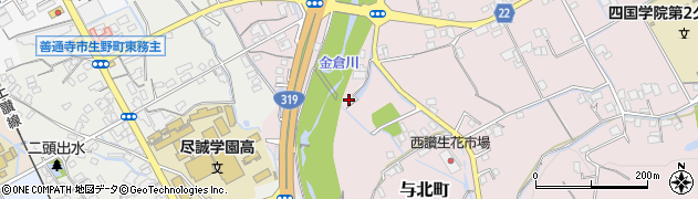 香川県善通寺市与北町2526-1周辺の地図