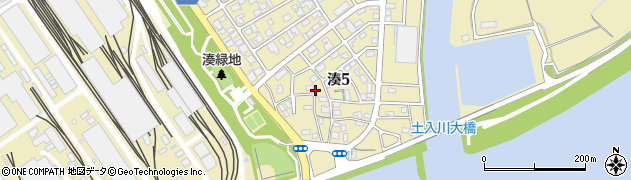 和歌山県和歌山市湊5丁目周辺の地図