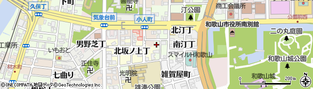 和歌山県和歌山市西汀丁58周辺の地図
