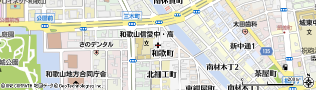 和歌山県和歌山市和歌町周辺の地図