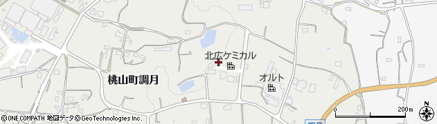 和歌山県紀の川市桃山町調月713周辺の地図