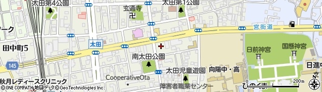 松のや 和歌山太田店周辺の地図