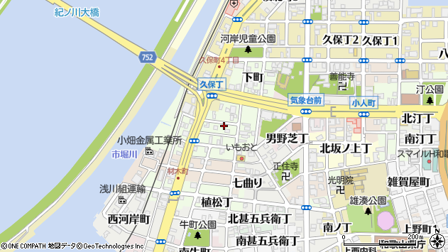 〒640-8239 和歌山県和歌山市上町の地図