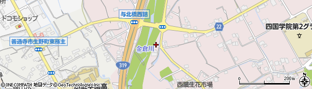 香川県善通寺市与北町2535周辺の地図